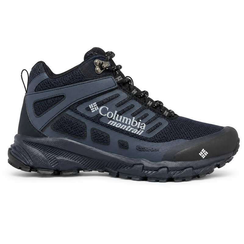 Columbia Montrail Men's Trans Alps Mid OutDry Hiking Shoes - Dark Navy Blue/Black – image 1