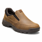 CAT Men's Brown Slip-On Work Shoe – Rugged Casual Outdoor Leather Shoe – image 1