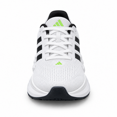 adidas Knit Running Shoes – Off White / Black / Green – image 3