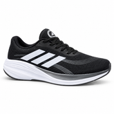 adidas Knit Cushioned Running Shoes – Black / White / Grey – image 1