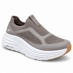 Skechers Max Cushioning Slip-On Walking Shoes – Taupe / White – image 3