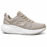 Skechers Max Cushioning Slip-On Walking Shoes – Taupe / White – image 1