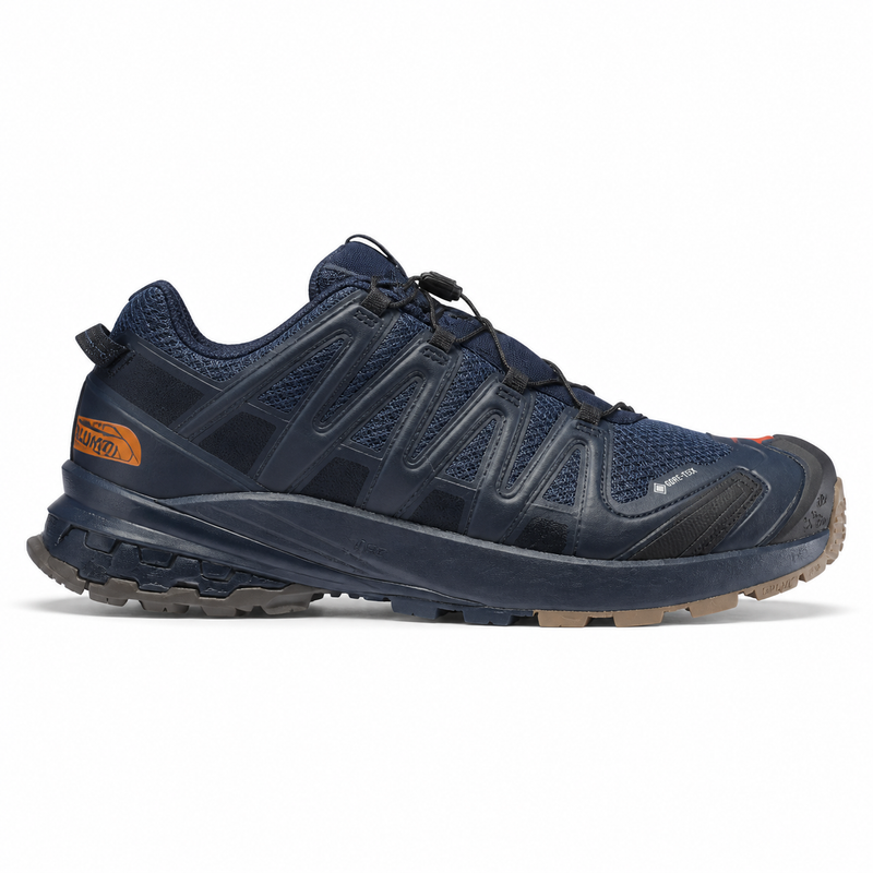 Salomon Men's XA PRO 3D V8 GORE-TEX Trail Running Shoes - Night Sky/Red Orange/Safari – image 1