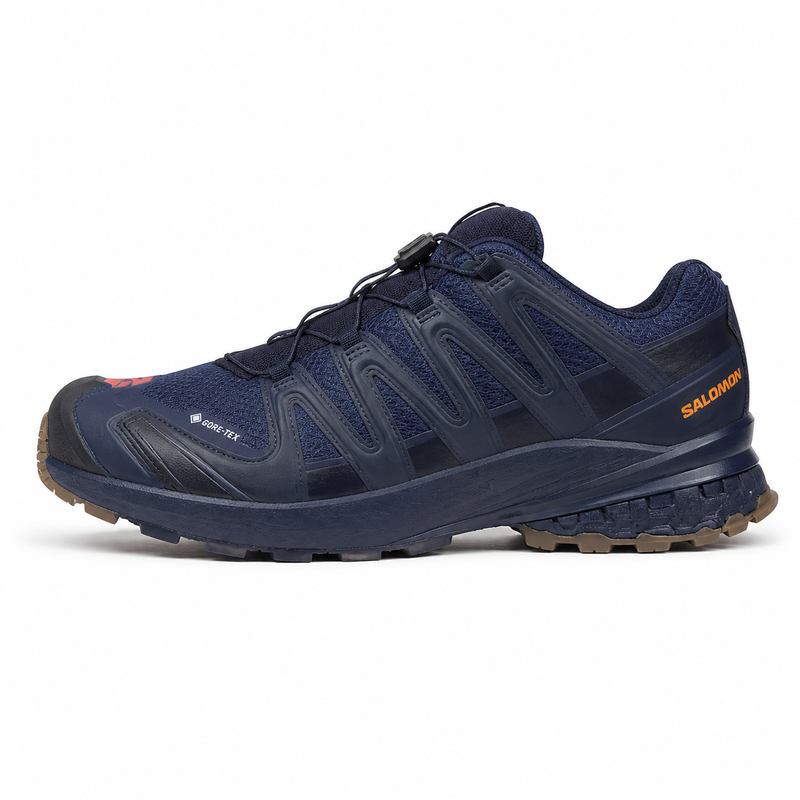 Salomon Men's XA PRO 3D V8 GORE-TEX Trail Running Shoes - Night Sky/Red Orange/Safari – image 2