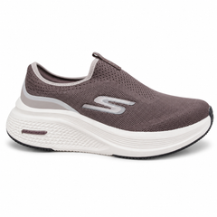 Skechers Knit Slip-On Walking Shoe – Mauve / Cream