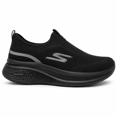 Skechers Knit Slip-On Walking Shoe – Black