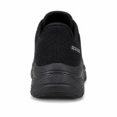 Skechers Cushioned Walking Shoe – Black
