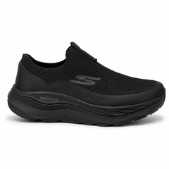 Skechers Max Run Lace-Up Running Shoe – Black