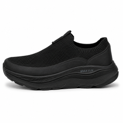 Skechers Max Run Lace-Up Running Shoe – Black