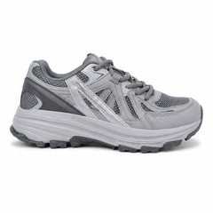 Skechers Grey & Silver Chunky Mesh Athletic Sneakers