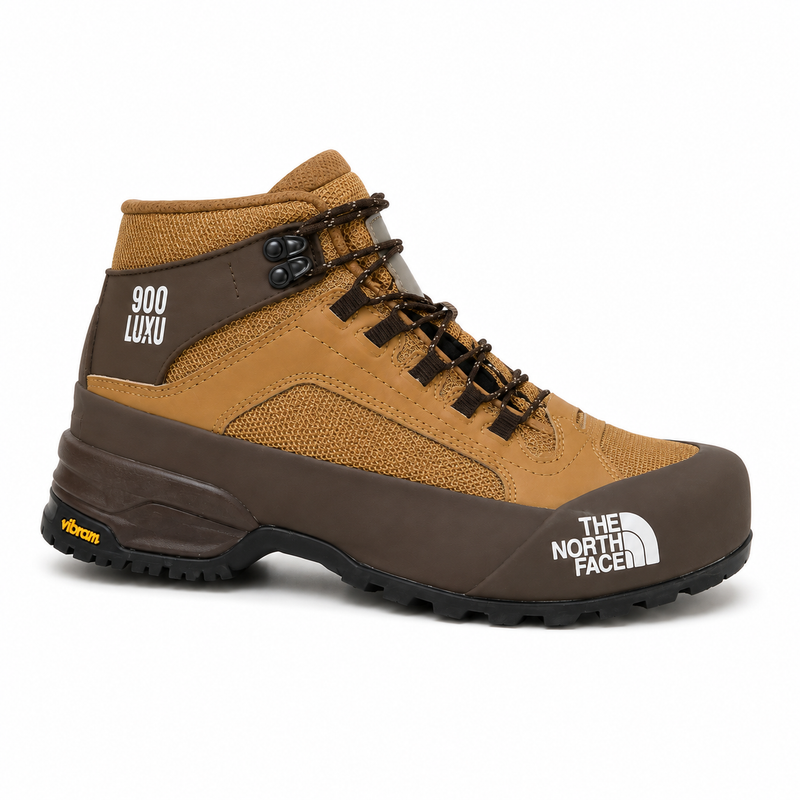 The North Face Men’s High-Top Hiking Boots – TanBrown with Vibram Outsole – image 2