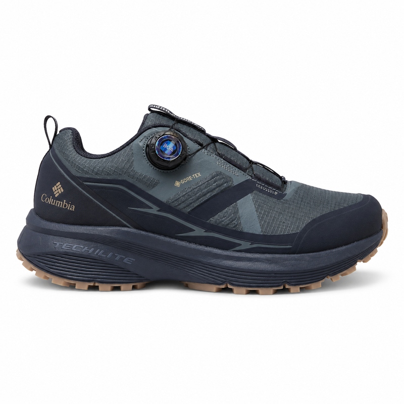 Columbia Techlite Gore-Tex Quick-Dial Trail Shoes – Dark Olive / Black – image 1