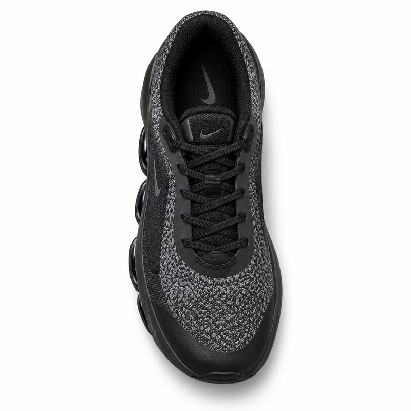 Nike Air-Cushioned Knit Sneakers – Black / Dark Grey – image 4
