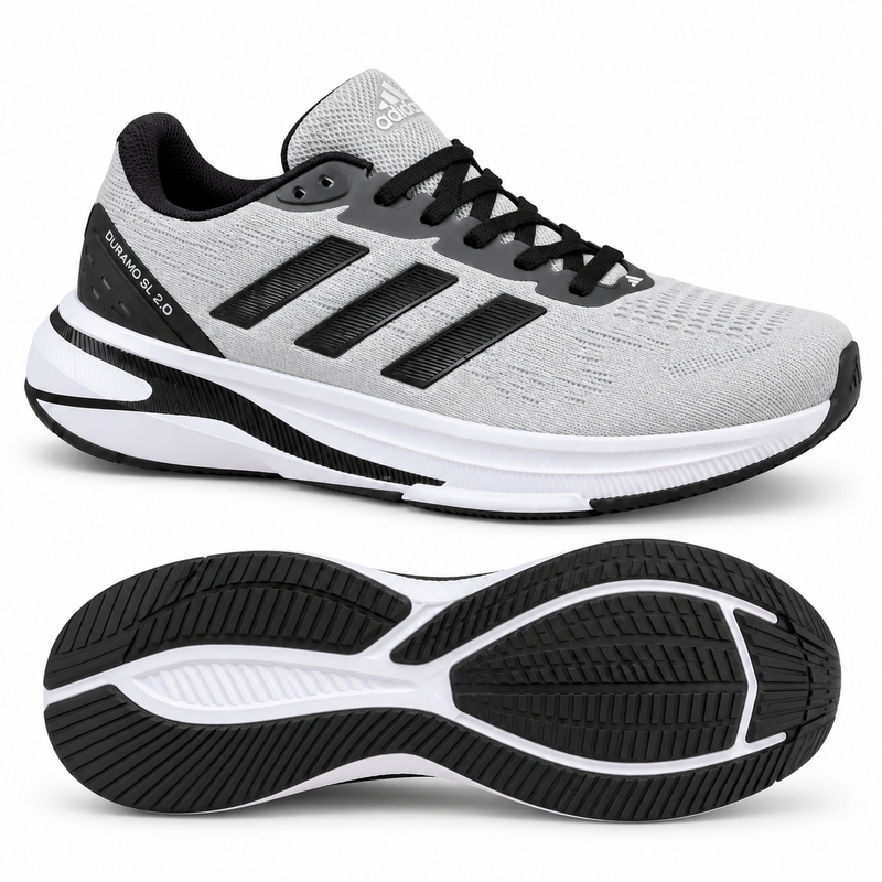 adidas Supernova Stride 2.0 Running Shoes – Light Grey / Black / White – image 4