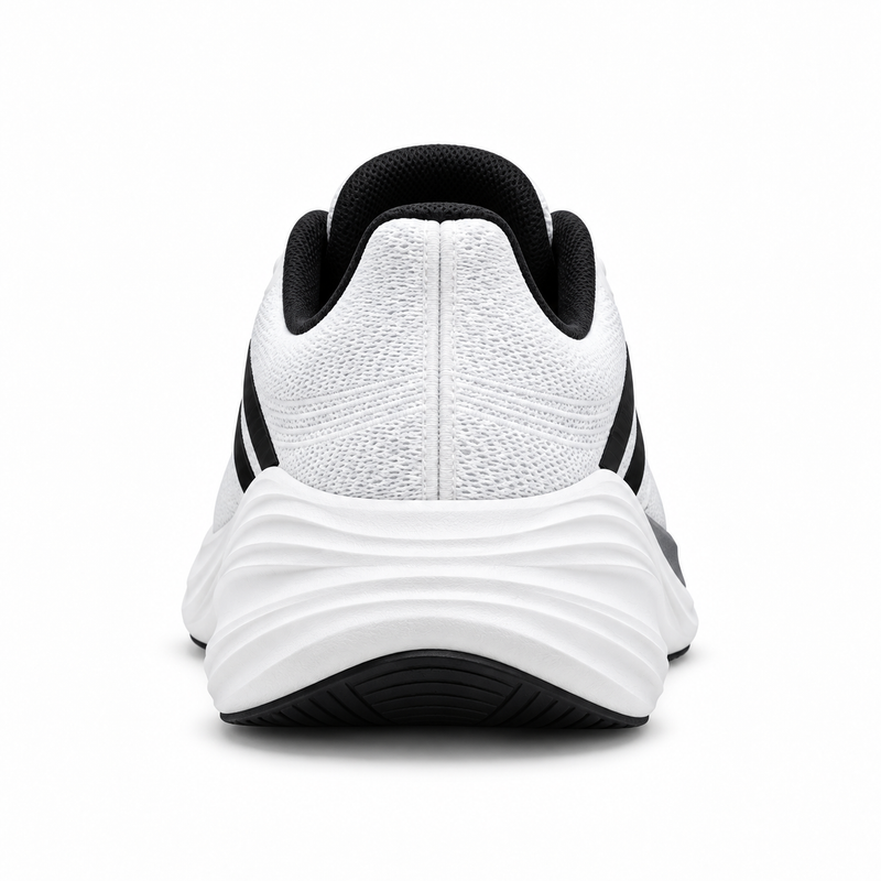 adidas Cushioned Road Running Shoes – White / Black – image 4