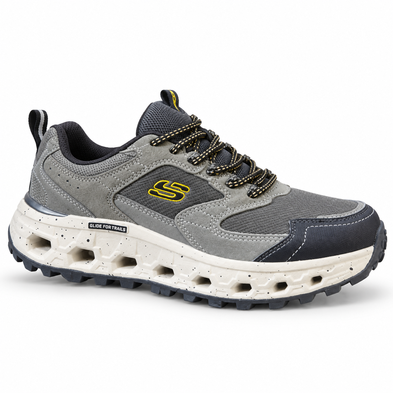 Skechers Glide-Step – Grey/Yellow - product view 1
