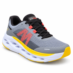 Skechers GO RUN Swirl Tech – Grey/Coral/Yellow - product view 1