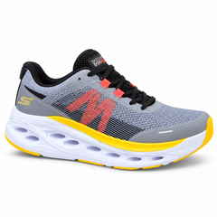 Skechers GO RUN Swirl Tech – Grey/Coral/Yellow