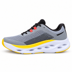 Skechers GO RUN Swirl Tech – Grey/Coral/Yellow