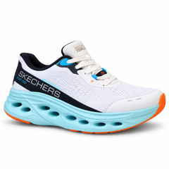 Skechers GO RUN Swirl Tech – White/Turquoise/Orange