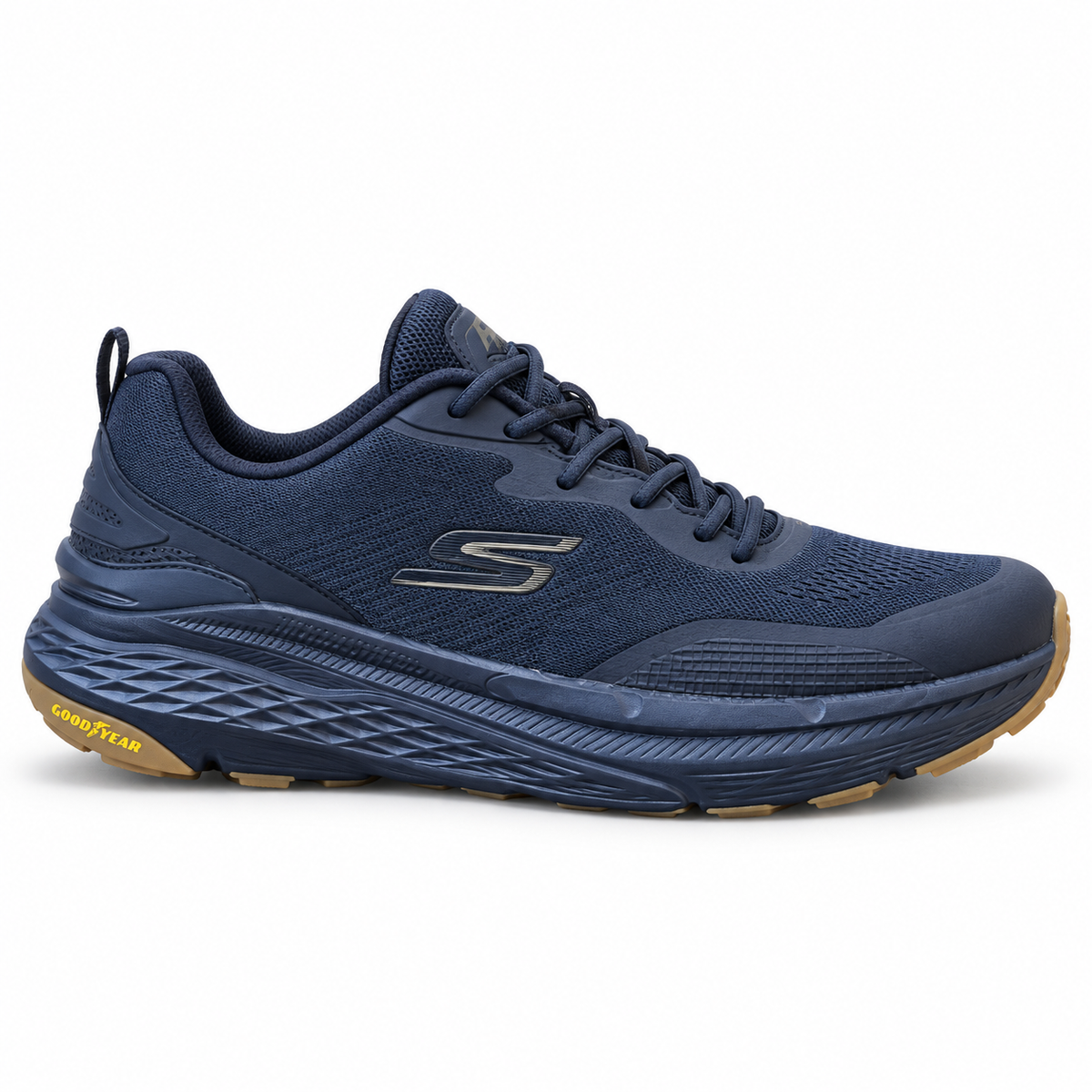Skechers Max Cushioning Running Shoes – Navy/Gum - product view 1