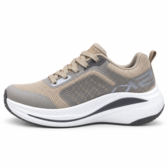 Skechers Max Cushioning Running Shoes – Taupe/White