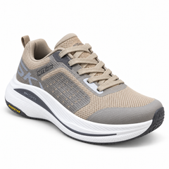 Skechers Max Cushioning Running Shoes – Taupe/White