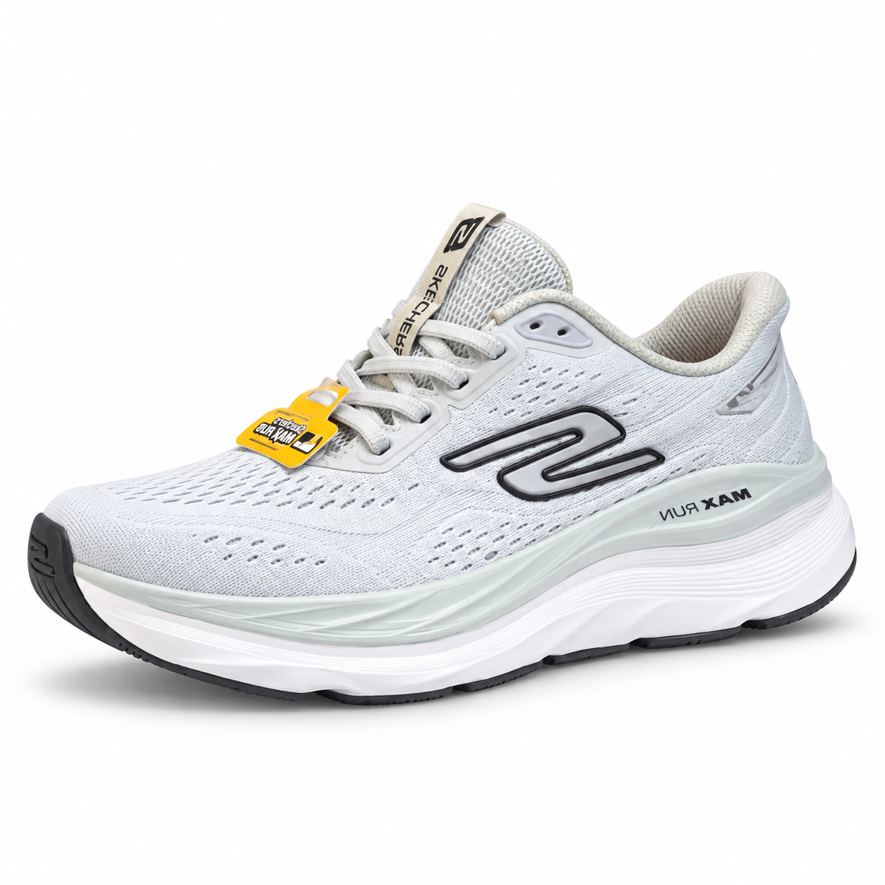 Skechers Max Cushioning Running Shoes – White/Mint - product view 1