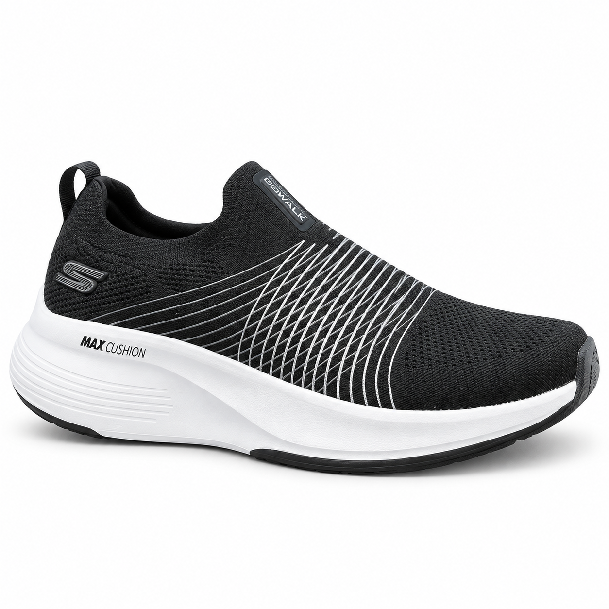 Skechers Max Cushioning Slip-On – Black/White - product view 1