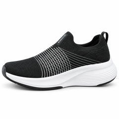 Skechers Max Cushioning Slip-On – Black/White