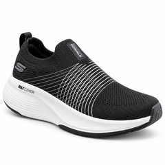 Skechers Max Cushioning Slip-On – Black/White