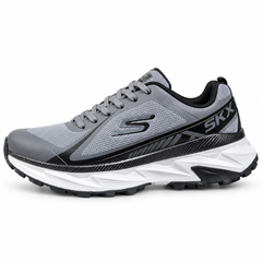 Skechers Trail Running Shoes – Grey/Black